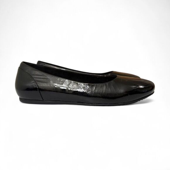 SOFTWALK Sonoma Black Narrow Leather Ballet Flats Shoes, NEW! Size 9 Narrow - Picture 2 of 5